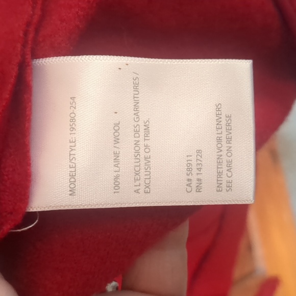 TRIBAL* 100% boiled wool XXL long jacket, cuffed sleeve snap front 2 pockets - Picture 6 of 10